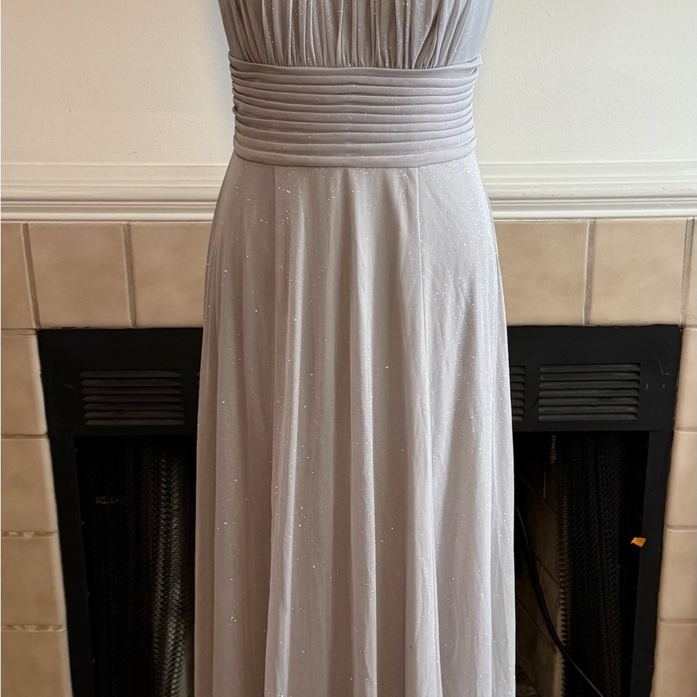Cache Light Purple Gown with Sequin and Beaded Accents
